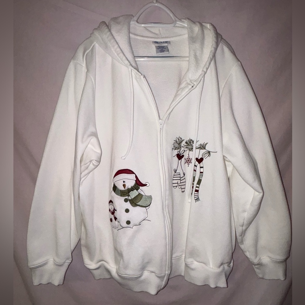 Blair Classic White Holiday Sweatshirt